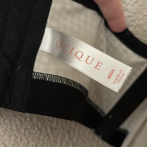 Women’s Cacique HoundsTooth Lightly Lined Balconette Bra, 40H - Picture 4 of 8